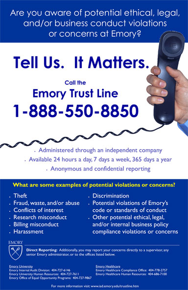 Emory Trustline Poster AUG 2010